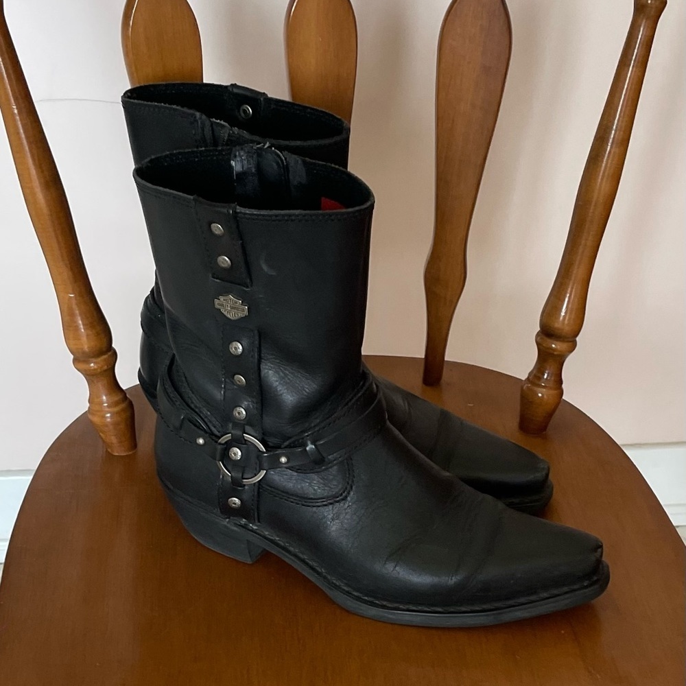 Harley Davidson boots harness, size 8, black​​